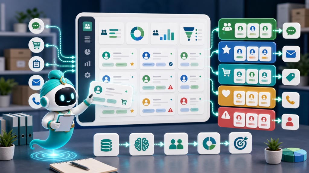 AI สรุปลูกค้าและจัดกลุ่ม lead จากแชทพร้อมจินนี่และ CRM